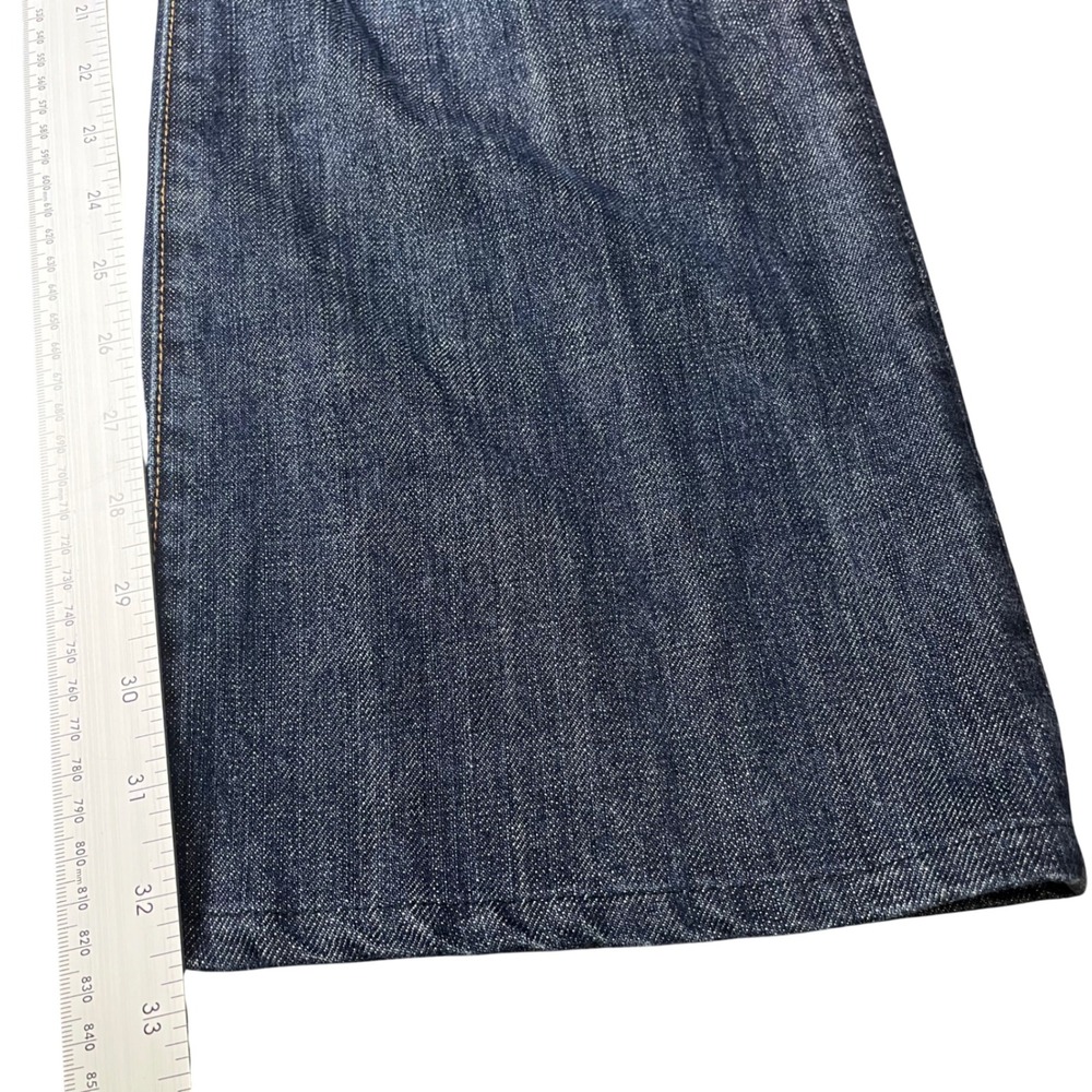 7 For All Mankind Brett Bootcut Jeans Mens 34 Blue A-Pocket Made in USA Denim - Picture 6 of 11